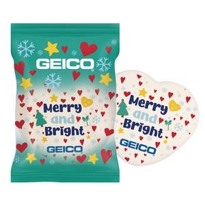 [FBC276-K] 3" Iced Full Color Vanilla Cookie- Heart