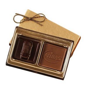 Custom Chocolate Squares Gift Box (1 1/4 Oz.)