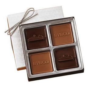 Custom Chocolate Squares Gift Box (2 1/2 Oz.)