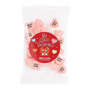 [GB-ICH-K] 1 Oz. Goody Bags - Imprinted Conversation Hearts