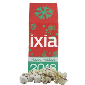 Happy Holidays Gable Box- Peppermint Bark Popcorn