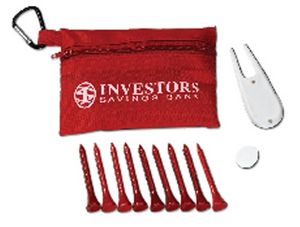 [GTS634-K] Full Color Deluxe Golf Kit in Zippered Pouch