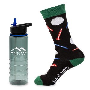 Less Work, More Golf Tritan Bottle Gift Set