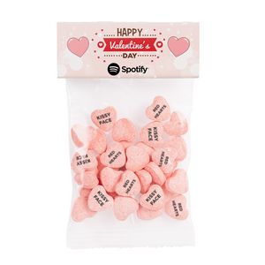 [HBS-ICH-K] Small Header Bags - Imprinted Conversation Hearts