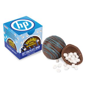 [HCB1-BLUE-K] Blue Drizzle Hot Chocolate Bomb in Full Color Gift Box