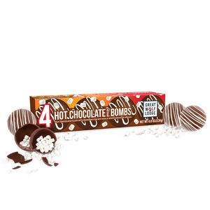 [HCB4-K] Hot Chocolate Bomb 4 Pack in Full Color Gift Box