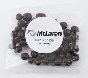 2 Oz. Handfuls of Dark Chocolate Espresso Beans