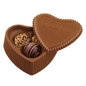 [HRTBX-TRF-K] Molded Chocolate Heart Box w/ Filled Truffles