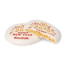 Iced Round Vanilla Cookie- Custom Logo