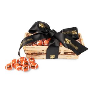 [JBF900-028-K] Gift Basket with Chocolate Footballs