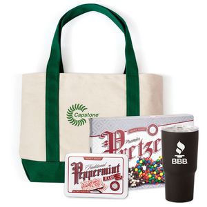 [KT305-K] Premium Canvas Boat Tote Bag Gift Set