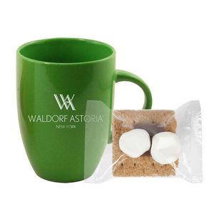 [KT519-K] 10 Oz. Ceramic Mug With Mini S'mores Kit