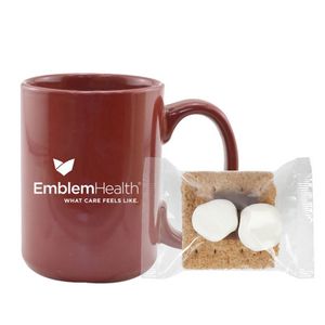 [KT520-K] 15 Oz. Ceramic Mug With Mini S'mores Kit