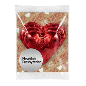 [LGHRTF-K] 3 Oz. Foil Wrapped Heart with Backer Card