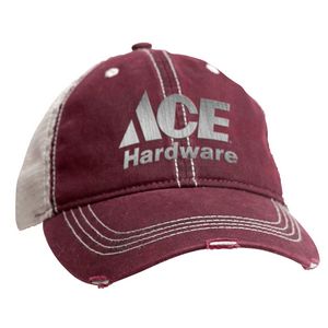 [LPH199-K] ACE USA Distressed Pigment Trucker Cap