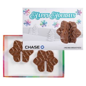 [MC-SFLK-K] 3D Puzzle Milk Chocolate Snowflake