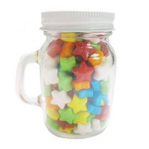 [MMJ-SMN-K] 3.25 Oz. Glass Mini Mason Jars w/Starzmania
