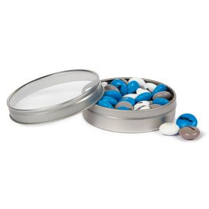 [MMTIN15CU-K] 1.5 oz. Personalized M&M'S® in a Silver Tin