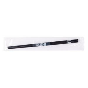 [MS-107-K] Black Plastic Chopsticks in Cello Wrapper