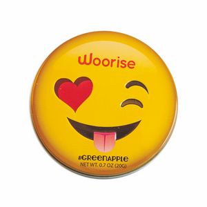 Winking Emojy Tin w/Green Apple Mints