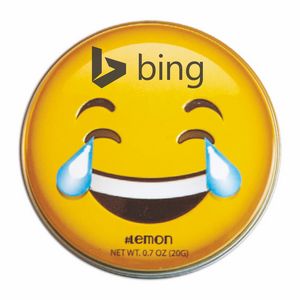 Laughing Emojy Tin w/Lemon Mints