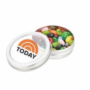 Small Top View Tin w/Jelly Belly® Jelly Beans