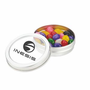 Small Top View Tin w/Assorted Jelly Beans