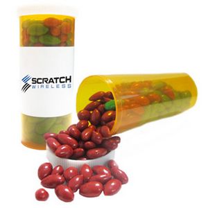 [N29001-SSED-K] Small Pill Bottle Filled w/Chocolate Sunflower Seeds