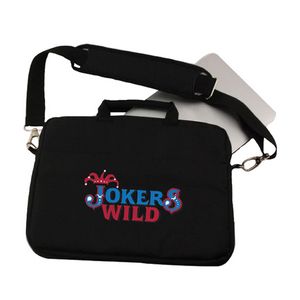 [OFN3701-K] Embroidered Padded Messenger Bag