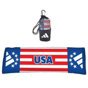 [PEY4050PCR-WC-K] Cooling Towel in Mesh Pouch with Carabiner