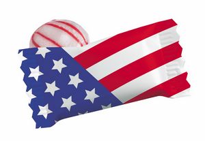 [PP-US-FLAG-K] Red Striped Peppermint Candy w/ Stock US Flag Wrapper