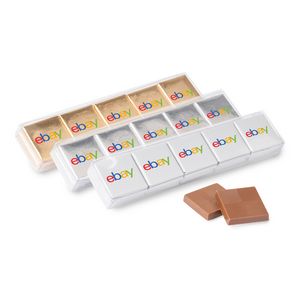 [RETD10C4-K] Ten Piece Chocolate Foiled Square Acetate- Full Color