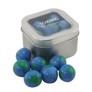[SBF2500-027-K] Window Tin w/Chocolate Globes