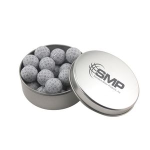 [SBF3000-032-K] Round Tin w/Chocolate Golf Balls