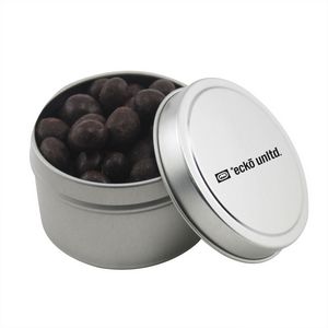 [SBF3100-026-K] Round Tin w/Choc Espresso Beans