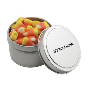 [SBF3100-120-K] Round Tin w/Candy Corn