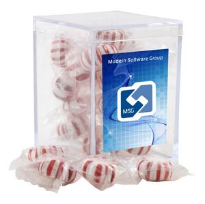 [SBF3210-001-K] Small Acrylic Candy Box w/Starlight Peppermints