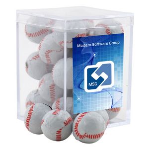 [SBF3210-029-K] Acrylic Box w/Chocolate Baseballs
