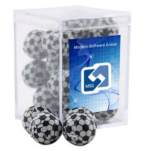 [SBF3210-030-K] Acrylic Box w/Chocolate Soccer Balls