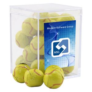 [SBF3210-031-K] Acrylic Box w/Chocolate Tennis Balls