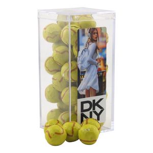 [SBF3220-031-K] Acrylic Box w/Chocolate Tennis Balls