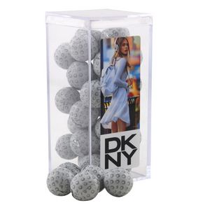 [SBF3220-032-K] Acrylic Box w/Chocolate Golf Balls