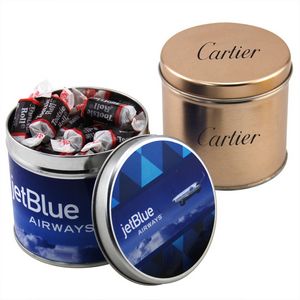 Round Tin w/Tootsie Rolls