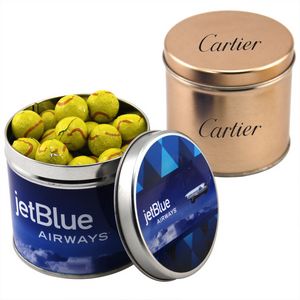 [SBF4100-031-K] Round Tin w/Chocolate Tennis Balls