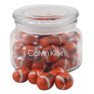 [SG200-028-K] Jar w/Chocolate Footballs