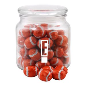 [SG400-028-K] Jar w/Chocolate Footballs