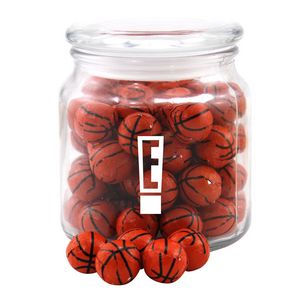 [SG400-033-K] Jar w/Chocolate Basketballs
