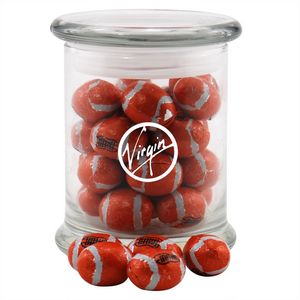 [SG700-028-K] Jar w/Chocolate Footballs