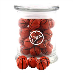 [SG700-033-K] Jar w/Chocolate Basketballs