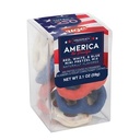 America 250- Short Acetate-Red, White and Blue Mini Pretzel Mix
